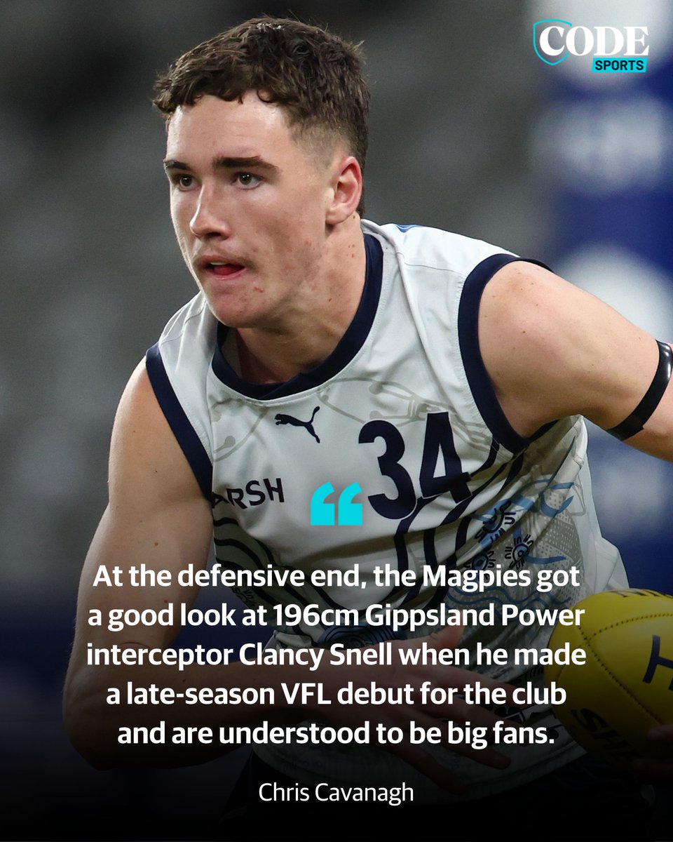 codeaflau's tweet photo. Who will Collingwood take with their highest pick in the draft since Nick Daicos? 

EVERY CLUB'S DRAFT GUIDE ▶️ https://t.co/wnE8toeALi https://t.co/oNIvTgibQZ