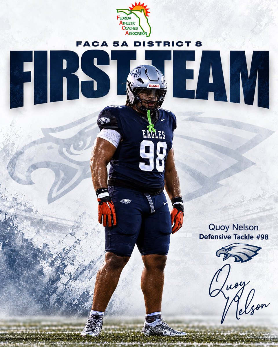 FootballSlhs's tweet photo. FIRST TEAM ALL-DISTRICT! 🏈

Congratulations to @Jawzishim @Kymaniontop101 @Quoy1234 on earning FACA Class 5A District 8 First Team Defense honors!

@brad_lord @coachRholley @CenFLAPreps @OS_ChrisHays @PrepRedzoneFL @larryblustein 

#SoarEaglesSoar 🦅 https://t.co/onclGLsrLl