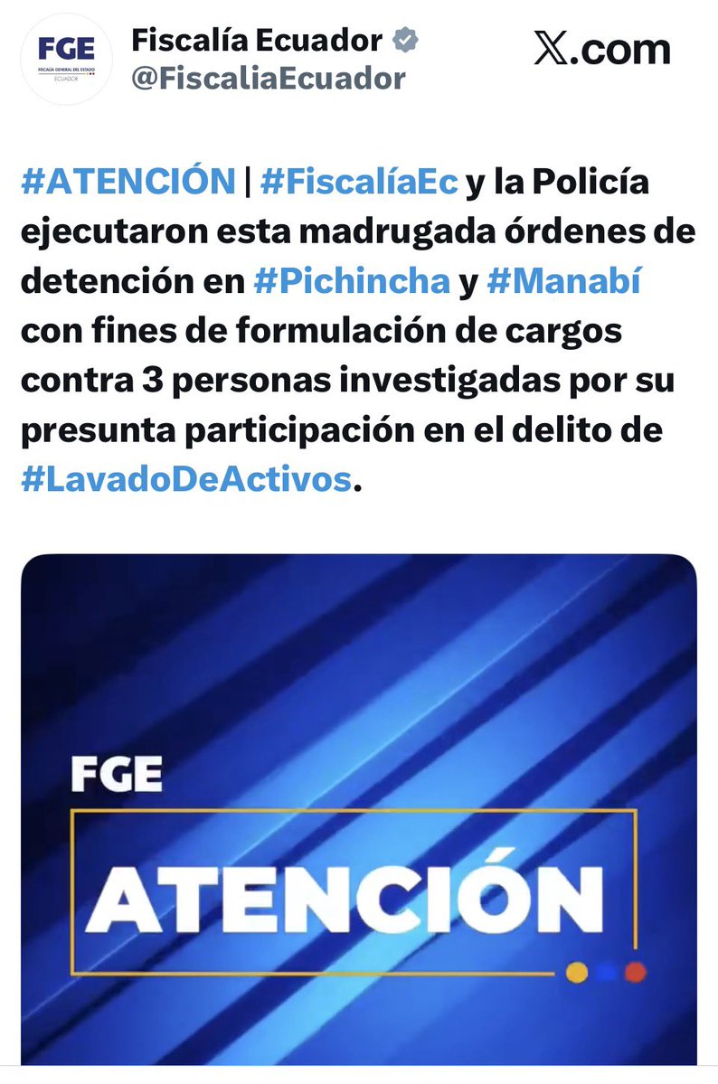 Drwandradee's tweet photo. Esta gente del gobierno, está rebasando todos los límites…para tapar su inoperancia y corrupción con persecución a líderes políticos y sociales. 

Los apagones, la caída en las encuestas y la inminente derrota en las elecciones hace que agudicen su delincuencial utilización de la justicia con fines políticos. 

✍️ Luisa es otra de las mujeres víctima de la violencia política y de género de Mr. Psicópata. 

Mi solidaridad y apoyo Luisa González. 

✍️ Manabí deberá respaldarla y rechazar estas acciones y al gobierno con un contundente NULO para la prefectura. 
#Dictadura 
#NiUnVotoParaADN