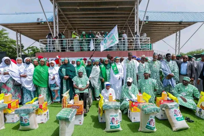 v79158's tweet photo. Mommy Hajia Nana Shettima @kujarima, is truly a woman with a heart of gold. Her greatest happiness comes from seeing the vulnerable, the less privileged, and women overcome their challenges, discover their purpose, and achieve their full potential in society.

To her, giving back to the society is more than an act of kindness, it is a way of touching lives, serving humanity, and honouring Almighty God.

 Her generosity, compassion, and selfless commitment to uplifting others reflect the beauty of a heart that genuinely cares.

She undoubtedly remain a woman whose kindness speaks through her actions and whose impact is felt in the lives she touches.

Mommy, indeed, you are a mother through and through, Whose generosity and immense love has no boundary.

WE LOVE YOU OUR REMARKABLE AND COMPASSIONATE MOMMY.♥️❤️