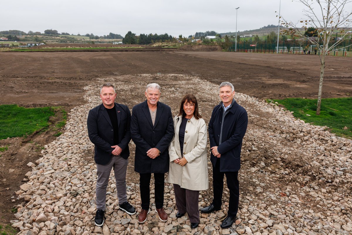 AFCCT's tweet photo. 🔴 £1.2 Million Community Pitch Project Gets Underway at Cormack Park.

Thanks to funding from The Pitching In Fund, supported by The UK Government, alongside funding from the Scottish FA through its Member Support programme, the Scottish Football Partnership Trust and significant additional investment from the Cormack Family Foundation, the third community pitch's construction is underway.

The new pitch will allow AFCCT to improve and expand community football opportunities with a particular focus on increasing participation amongst underrepresented groups.

Read more here 🔗 https://t.co/IWDp8uXSQJ

@DCMS @ScotFANorth @ScottishFA 

#CommunityFootballSpaces #PitchingIn #FootballForAll