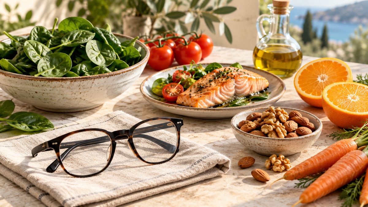 optimoda's tweet photo. 🥗 Una dieta variada contribuye al cuidado de la salud ocular.
Lee la noticia 👉https://t.co/DWph1cxw5V
Pescado azul, verduras, frutas, frutos secos y aceite de oliva aportan nutrientes relacionados con el funcionamiento de los tejidos oculares.

#SaludOcular @GrupoMiranza https://t.co/zXtm1pZPDf