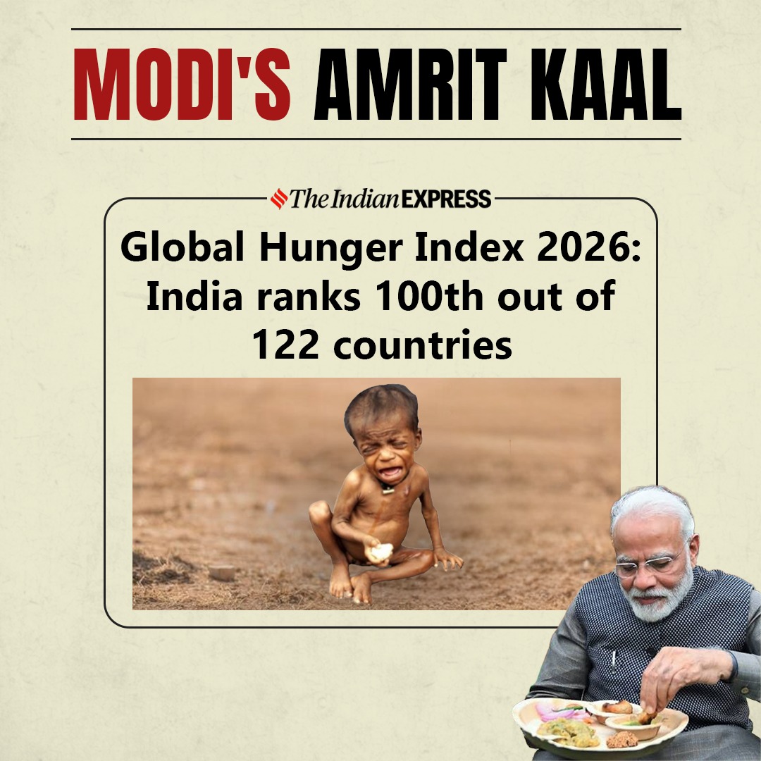 INCIndia's tweet photo. India’s Hunger Crisis! https://t.co/hrkDAwbLdl
