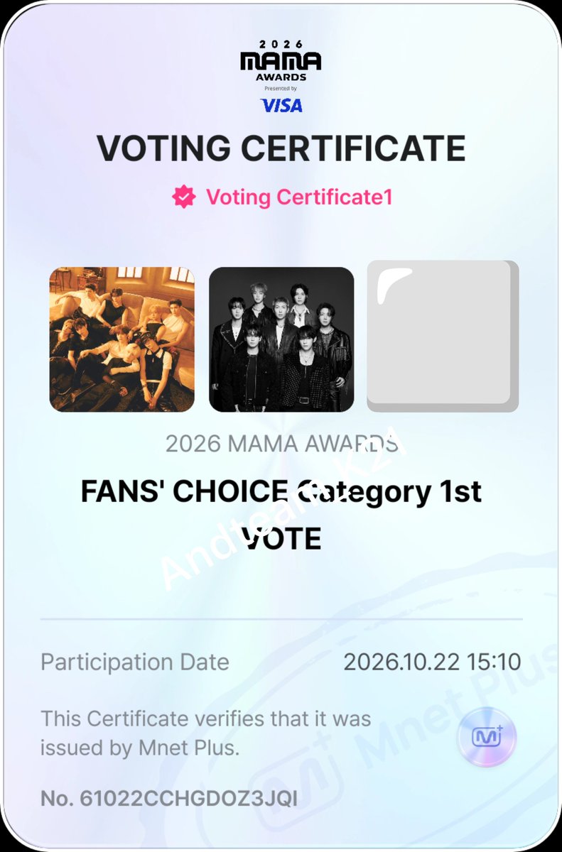 Andteam_k21's tweet photo. Don't forget to Vote for #andTEAM #2026MAMAVOTE https://t.co/rxaGoNWw5G