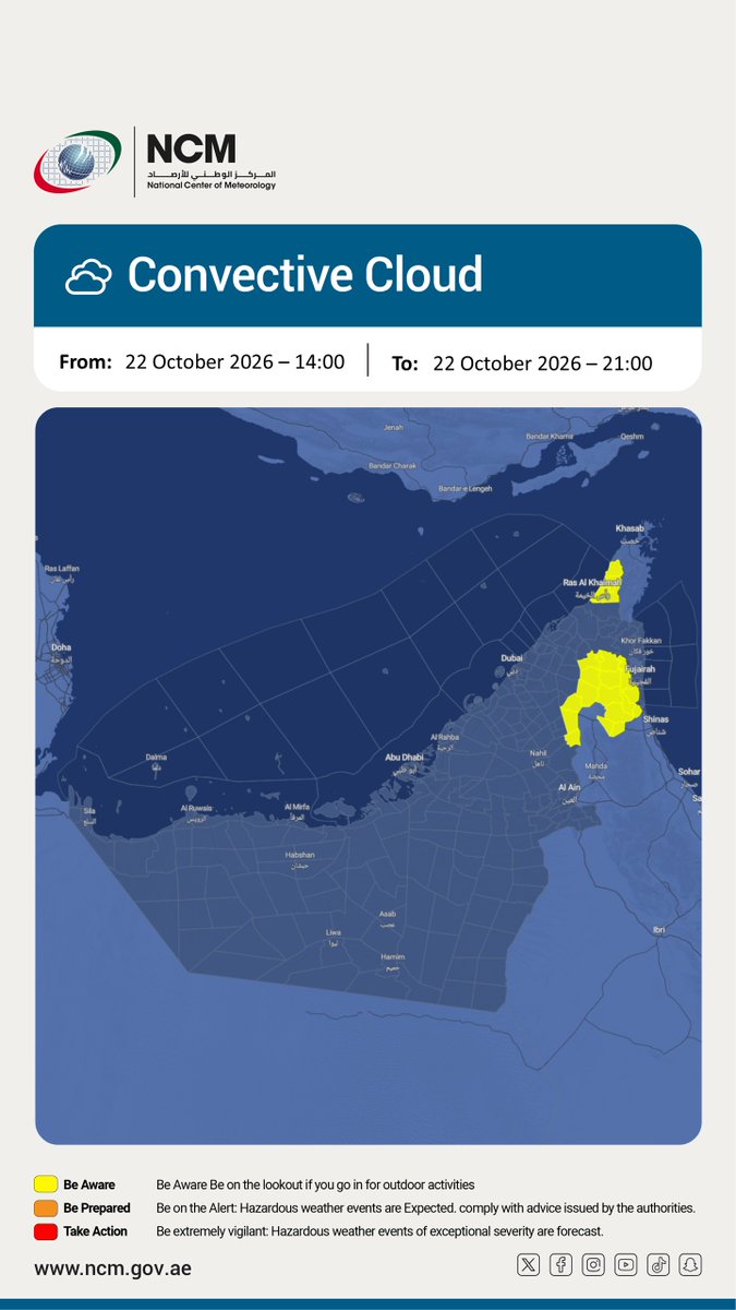 #تنبيه #المركز_الوطني_للأرصاد