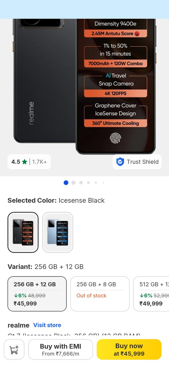 Gadgetsdata's tweet photo. Ok, 2 important suggestions :

1) If you're looking for a flagship phone :

OPPO is offering some very good discounts on the Find X9 Ultra :

✅ ₹12,000 exchange bonus
✅ ₹16,999 Instant bank discount
✅ ₹10,000 coupon discount by watching live stream
✅ Many people are getting the Find X9 Ultra ~110K by exchanging their old phone

So, Find X9 Ultra at this price is a very, very good deal 😍👌 because :

• Find X10 will be priced more than Find X9 Pro‼️
• Find X10 Pro Max will be priced more than Find X9 Ultra‼️

Except the UW and battery, Find X9 Ultra is a superior phone than Find X10 Pro Max

So, I'll suggest you to prefer the Ultra over Pro Max with this discounted price ✅

2) If you're looking for The Best overall smartphone under 50K :

• Most of the good phones ~35K-45K like realme GT 7T, realme 15 Pro, Reno 14 and Reno 14 Pro are already out of stock‼️

So, if you're looking for a great device ~45K then the flagship realme GT 7 is still in stock 😍 

🔴 And this is THE BEST DEVICE at 45K , currently‼️

✅ 1.5K 120Hz flat LTPO Amoled
✅ Powerful Dimensity 9300e
✅ LPDDR5X , UFS 4.1
✅ 50MP OIS + 8 UW + 50MP 2x telephoto
✅ 7000mAh🔋120W⚡IP69