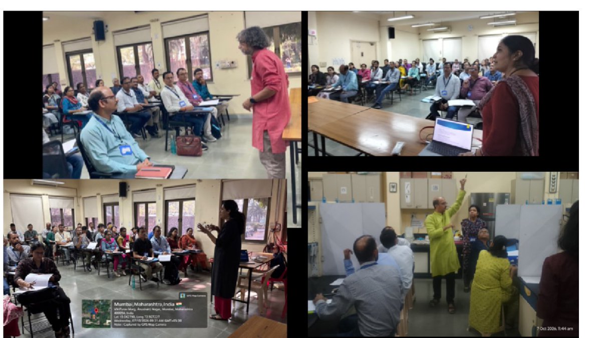HBCSE_TIFR's tweet photo. How can the Biology Olympiad program benefit students in every school/ junior college in India?
That question ran through the Biology Exposure Camp for Teachers that just concluded at HBCSE-TIFR. https://t.co/XrX0zyxVYK