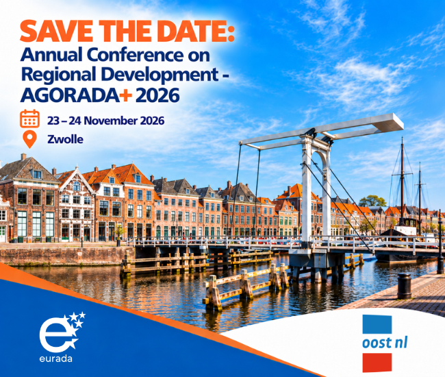 FOROADR's tweet photo. EURADA. Save the date: Annual Conference on Regional Development/ Join us for AGORADA+ 2026 @Eurada_RDAs 

https://t.co/urbQbjq3Ue https://t.co/NZDmIUxPxZ