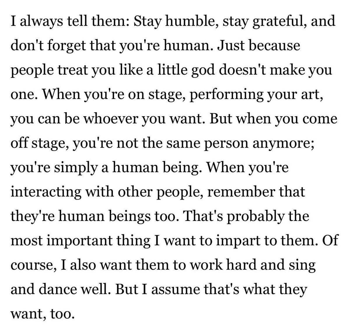 hicloudysummer's tweet photo. "just because people treat you like a little god doesn't make you one"
👏 luar biasa!! pendidikan karakter oleh bapak jay park yang memastikan ohyul ryul woojin louis  ingat mereka manusia biasa dan harus treat orang lain dengan baik layaknya manusia juga https://t.co/rhRR2RHcPn