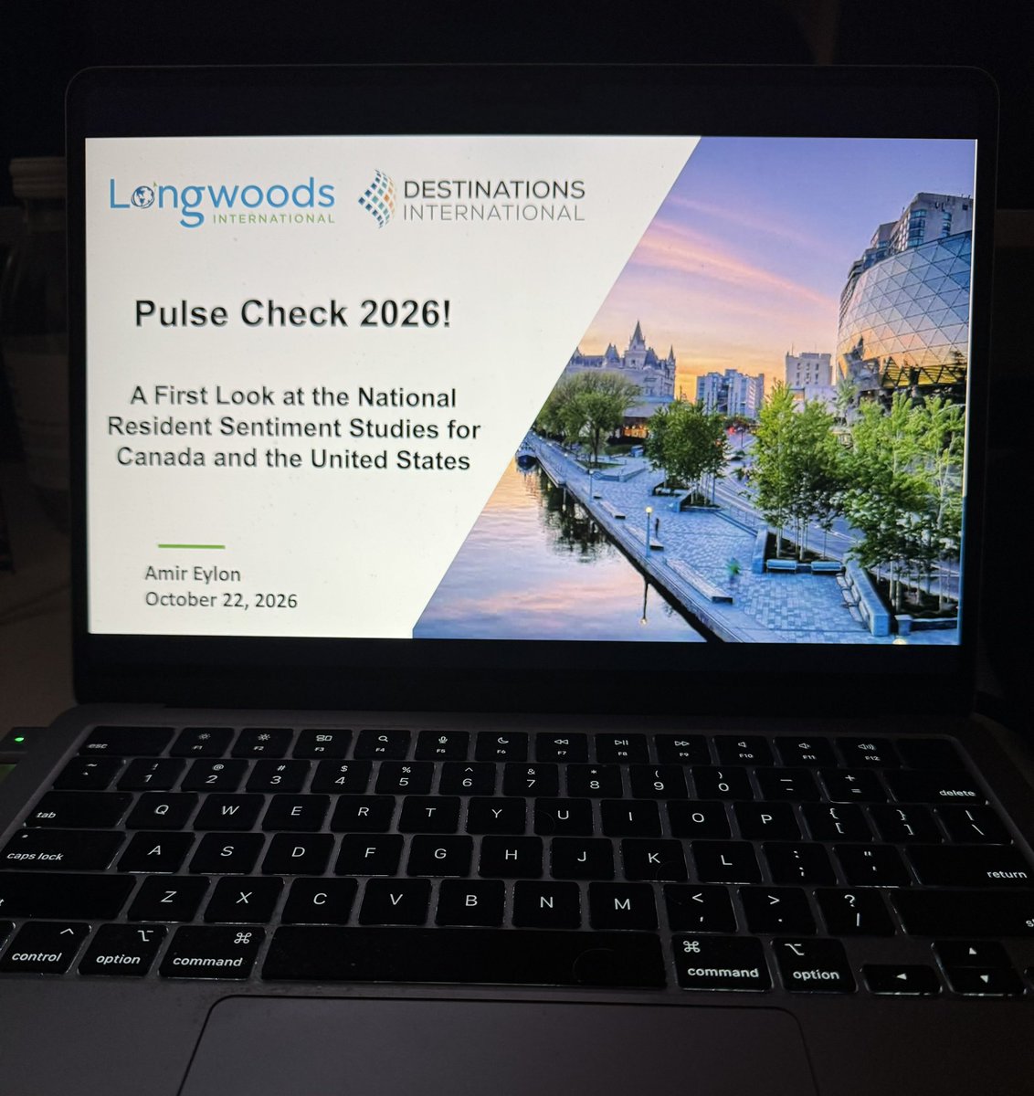 Lngwds's tweet photo. Our very own @AEylon takes the main stage this morning at the @destintl Advocacy &amp; Action Summit to reveal the key findings &amp; actionable insights from our latest annual @Lngwds U.S. and Canadian National Resident Sentiment Towards Tourism studies!
#DIAA26 #Travel #Tourism https://t.co/DfApWuMb8K