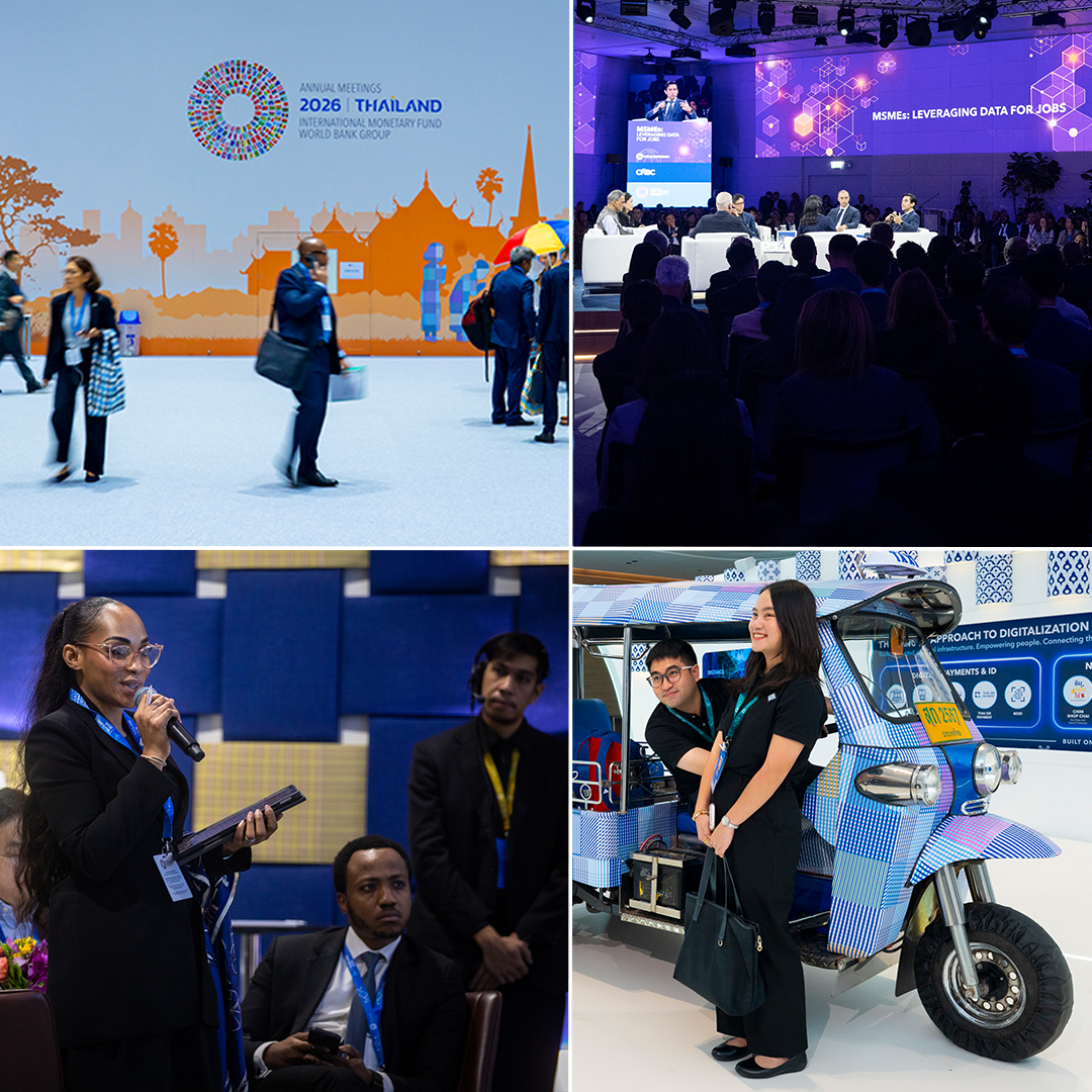 WorldBankGroup's tweet photo. More than 300 events. 13,000+ attendees. One big challenge: creating jobs.

From electricity and financing to AI and new partnerships, explore the key takeaways from the #WBGMeetings and what comes next: https://t.co/QNHrLkNvpk https://t.co/E9hgi4ZbXA
