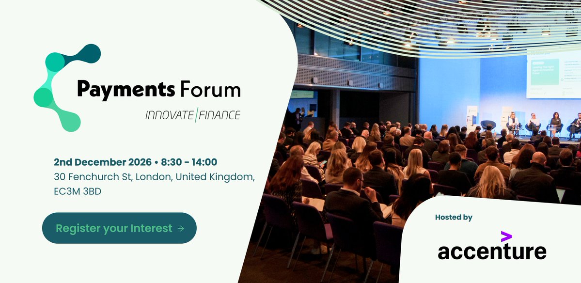 InnFin's tweet photo. 📣 Join our inaugural Payments Forum to explore stablecoins, agentic commerce and the future of UK payments through panels and discussions. Hosted by @Accenture

🗓️ December 2, 08:30–14:00 | Free for members!
🔗 https://t.co/gwatIZMLSR
#Payments #FinTech https://t.co/hC5M3qwqTR