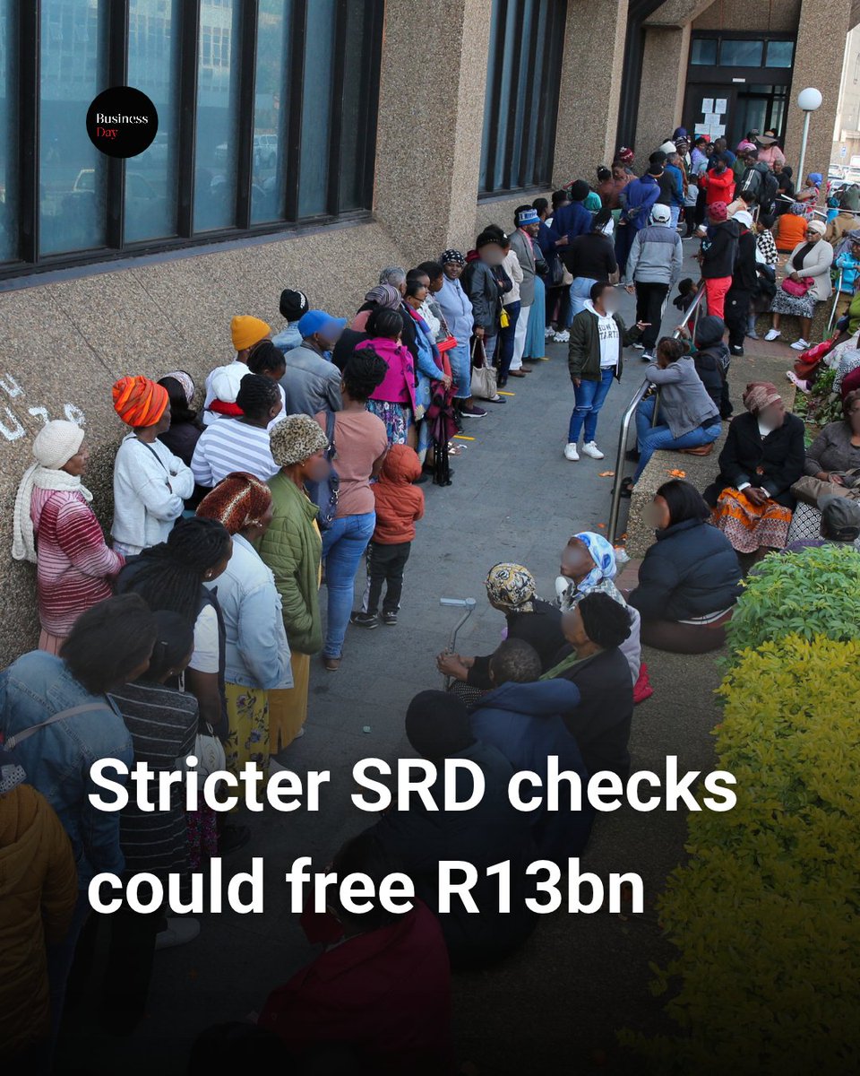 BDliveSA's tweet photo. Treasury expects to save R13bn in social grant payments over the medium term, freeing up money to help combat gender-based violence and reduce child stunting.

Link in comments. https://t.co/euTLx1xsoq