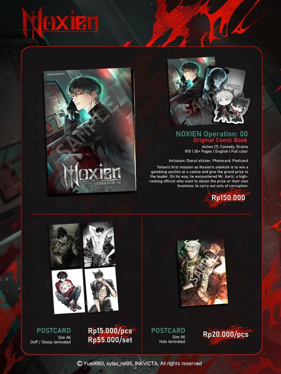 Yueli660's tweet photo. [💘+🔁] #CF23 #NOXIEN
Original Comic [NOXIEN: Operation 00] by Inkvicta 
CF23 PO Catalogue &amp; Mail Order Form! 

 🗓️ PO for CF period:  18 Oct- 25 Oct
 🗓️ Mail order period :  18 Oct-10 Nov
📍 Comifuro 23 Both Days E-31(SSD) 
🔗 PO link : https://t.co/0PpenDchAQ

Giveaway info 👇 https://t.co/8Ql3fFcCgH