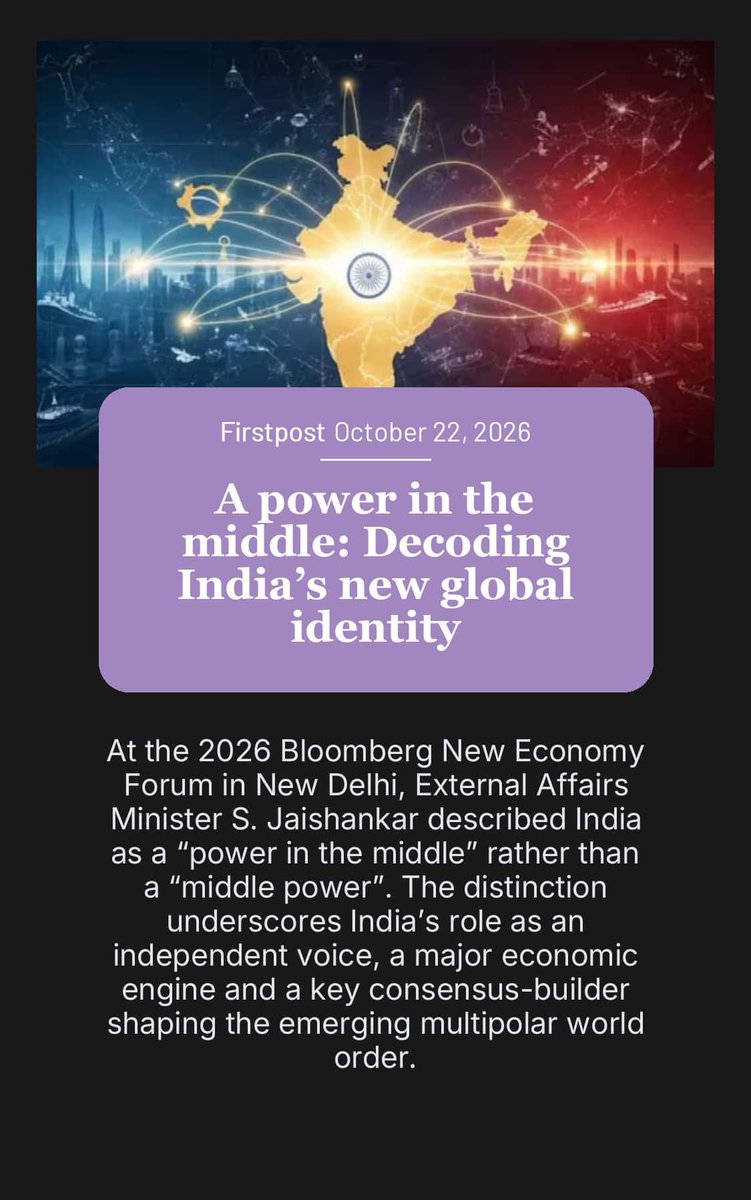 IndiainDenmark's tweet photo. A power in the middle: Decoding India’s new global identity

https://t.co/jxv06irt3I

via NaMo App https://t.co/TPJvgdOPG2