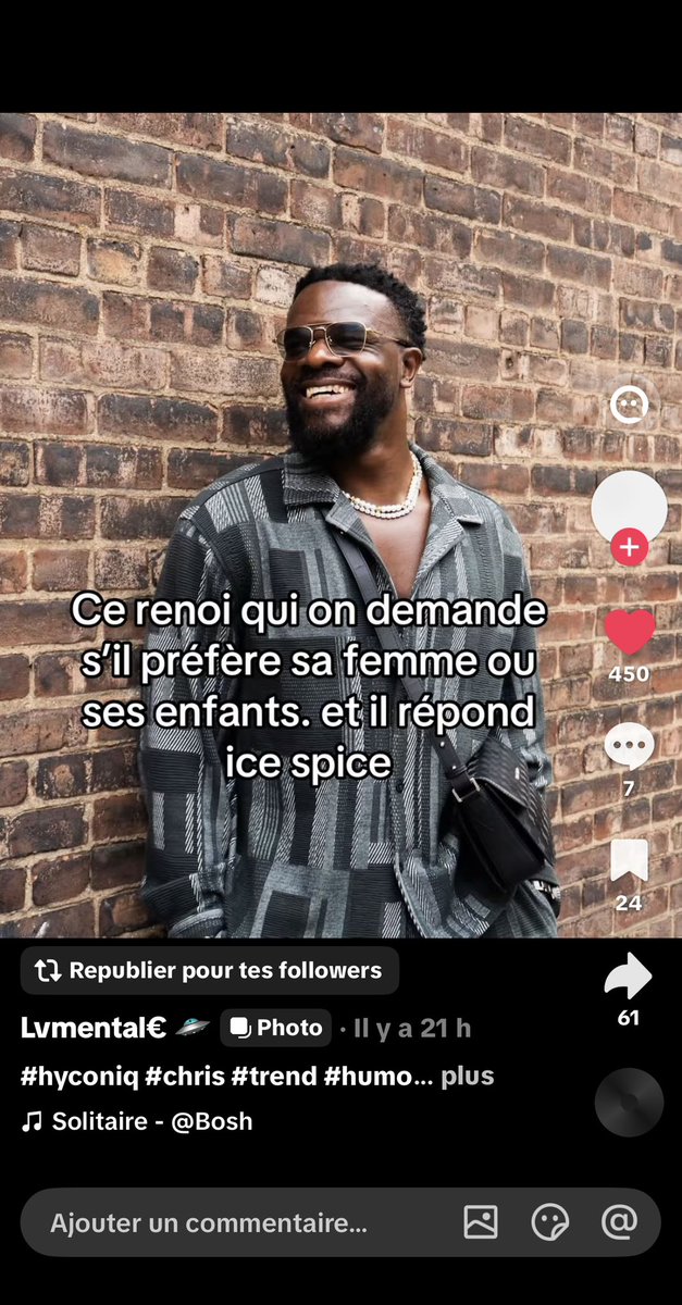 Cherifgsm31's tweet photo. Sur TikTok y’a une trend sur Chris Hyconiq j’suis mort 🤣🤣🤣🤣🤣🤣 https://t.co/ZQh3P2CuTF
