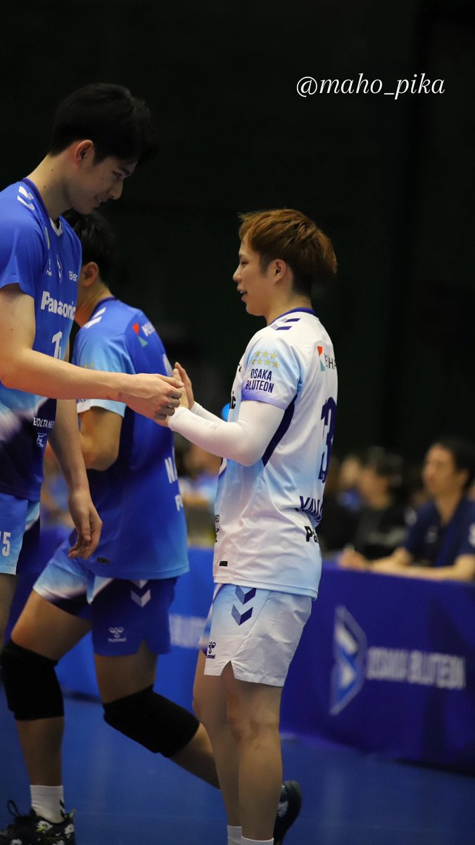 maho_pika's tweet photo. 2026.10.18 パナソニックアリーナ vs 堺ブレイザーズ

師弟✨

#山本智大 選手
#甲斐優斗 選手
#大阪ブルテオン https://t.co/HoEjDZAzkN