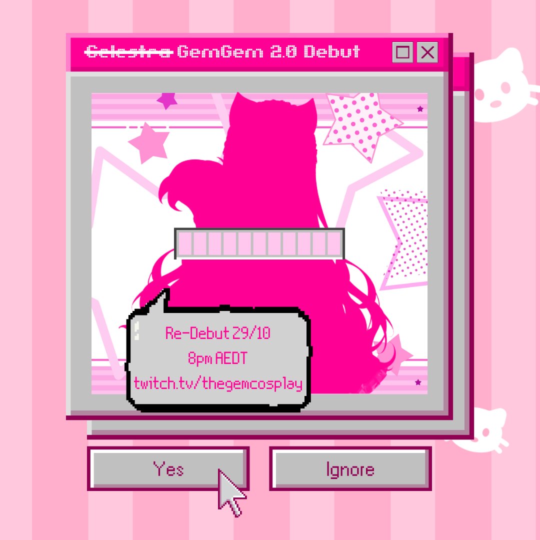 TheGemCosplay's tweet photo. Mark your calendars because on the 29th of October (Thursday next week!) at 8pm AEDT I am RE-DEBUTING as a vtuber after 2 years of not streaming 🌟
I am so incredibly excited to share the new model/persona with you, and even more excited to be streaming again
see u soon! 🎀 https://t.co/w3d7KZCf8c