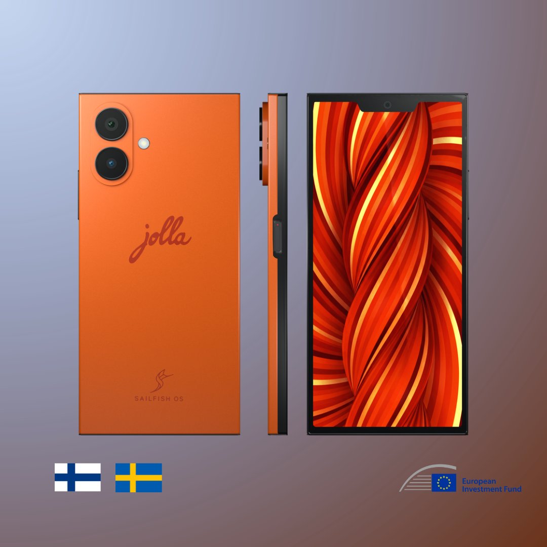 JollaHQ's tweet photo. Jolla and CivSec introduce Sailfish OS for the Swedish public safety market, civil defence sector and European-controlled critical communications: a phone whose operating system, updates and assembly all sit inside the EU. The solution is ready to pilot with the existing Jolla Phone smartphone, already shipping since July, and now available in Sweden together with our partner CivSec. This makes Sweden our first public safety market 🇸🇪💪

The Jolla Phone is built in Finland and runs Sailfish OS, the only European mobile OS. Critical communications, national defence and total civil safety units need phones they fully control. Devices with Sailfish OS, they can be sure they do.

Today is the last day of National Defence Expo at Älvsjömässan, Stockholm. Come try the Jolla Phone at stand A38:33.

Press release: https://t.co/DljBus2Qtr

#Jolla #CivSec #SailfishOS #European #DigitalSovereignty #CyberSecurity #SkyddOchTotalförsvar