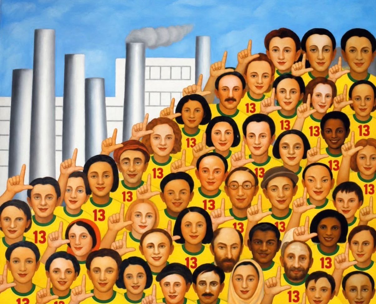 _BrasilPopular's tweet photo. “Operários” de Tarsila (1933) https://t.co/3rM1mj1AK4