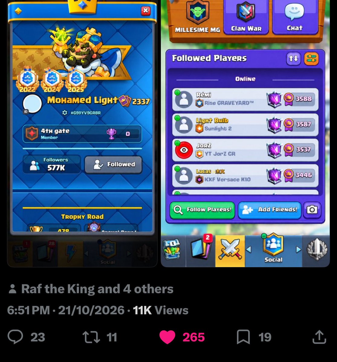 fixclashroyale's tweet photo. @ClashRoyale I’m here to help you https://t.co/aOGzdYJu46