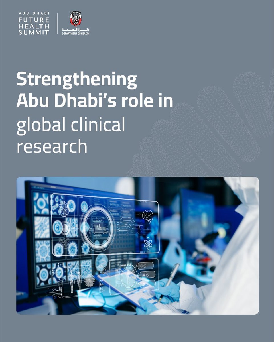 CCAD's tweet photo. #Repost from Abu Dhabi Media Office

⁨ A new collaboration is opening up more opportunities for clinical research in Abu Dhabi and helping advance health solutions for patients and the community.

The Department of Health – Abu Dhabi, Cleveland Clinic Abu Dhabi and AstraZeneca aim to conduct up to 30 clinical trials by 2030, with an expected AED 180 million investment in life sciences research.

@FutureHealthAD 

#DoH #FutureHealthSummit #AbuDhabi⁩⁩⁩