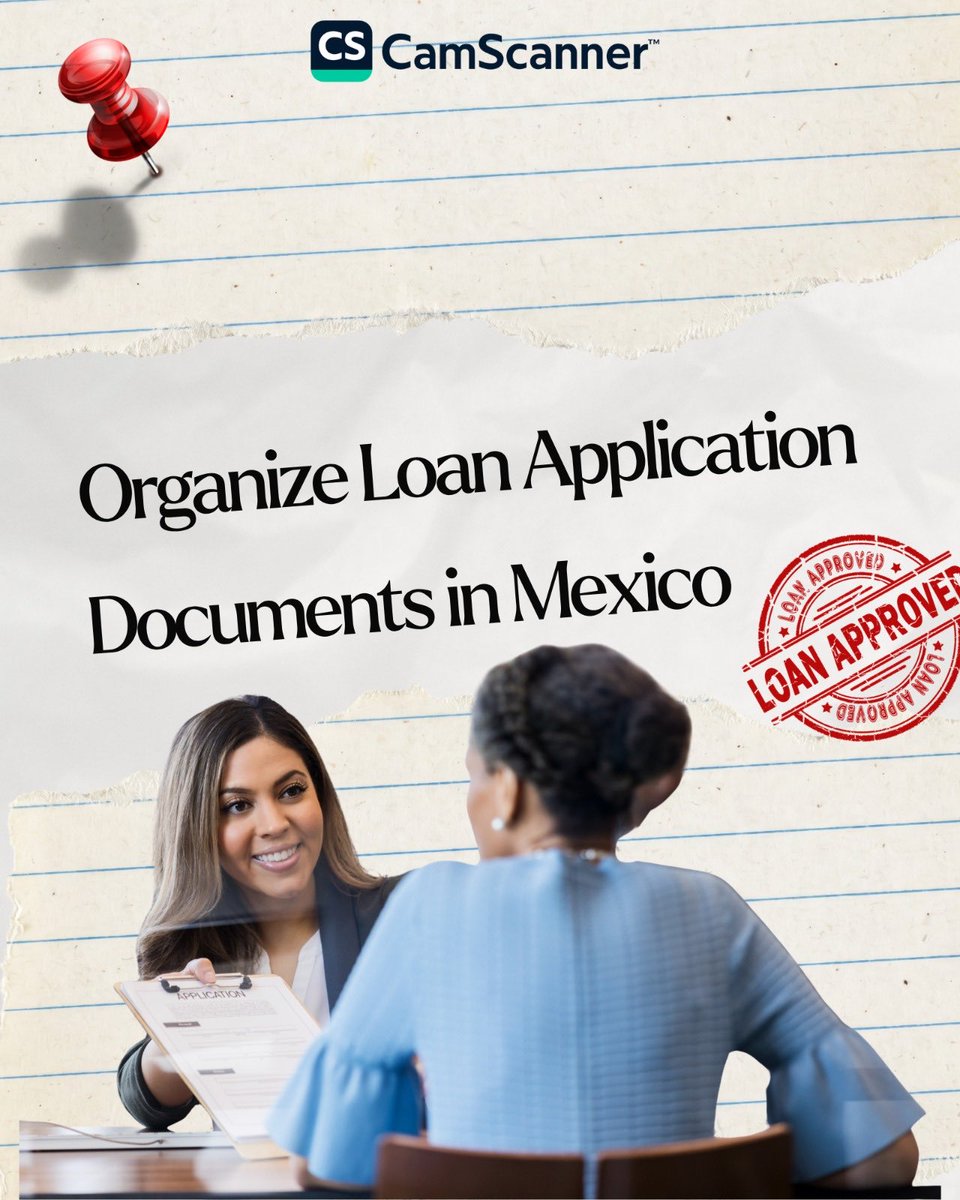 CamScanner's tweet photo. Applying for a loan in Mexico? 🇲🇽

Keep your documents organized with CamScanner! 📄 Scan your ID, proof of income, and bank statements, then combine them into one PDF for easy access and submission.
#CamScanner #PersonalLoans #PersonalFinance #Mexico https://t.co/ZwJl8lbrA8