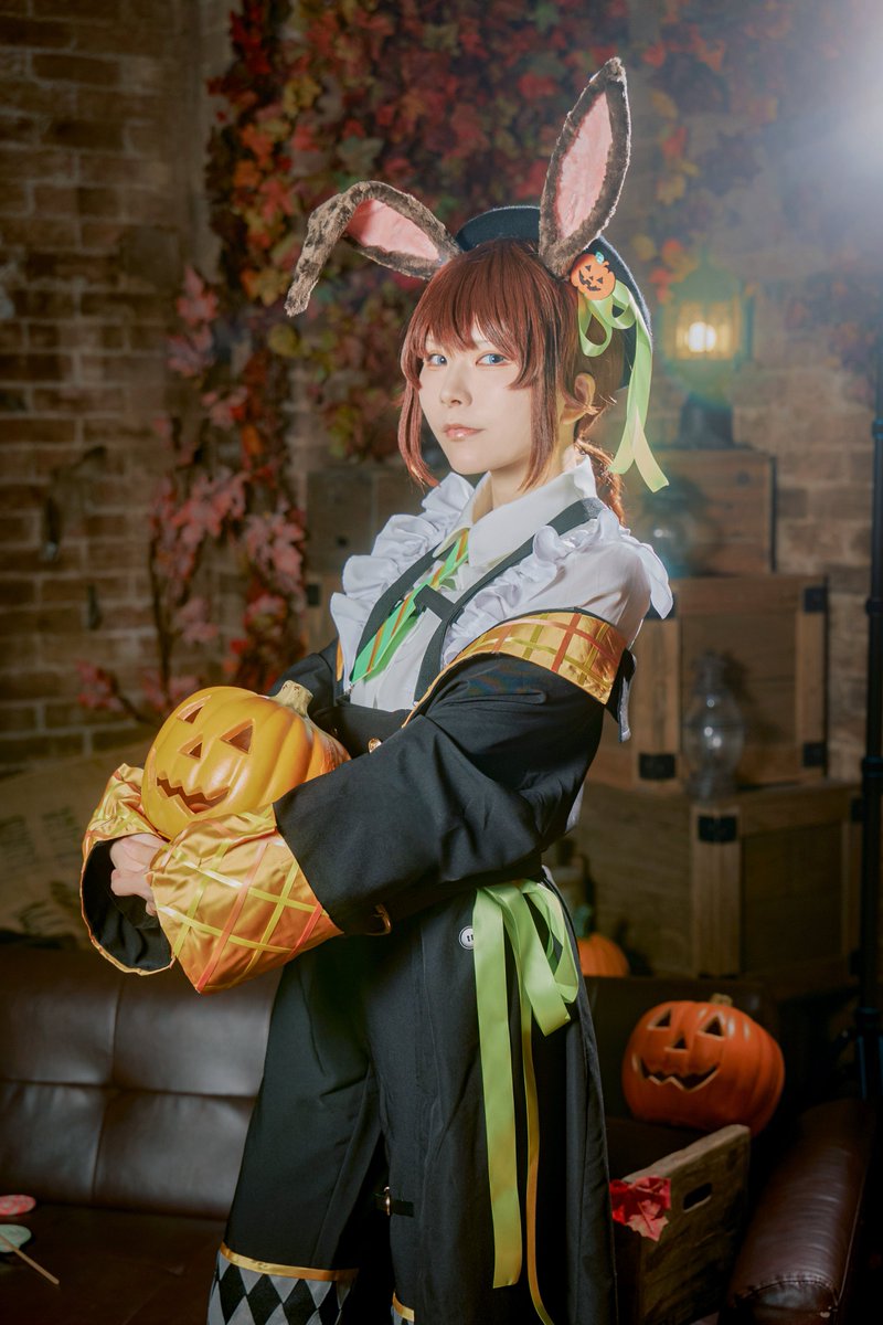 pppechama's tweet photo. ⚠︎cosplay
第五人格　画家　
ハンズコラボ衣装

お菓子の準備はできた？🎃🍭🐾

photo カッシーさん https://t.co/hMbRkeN7NV