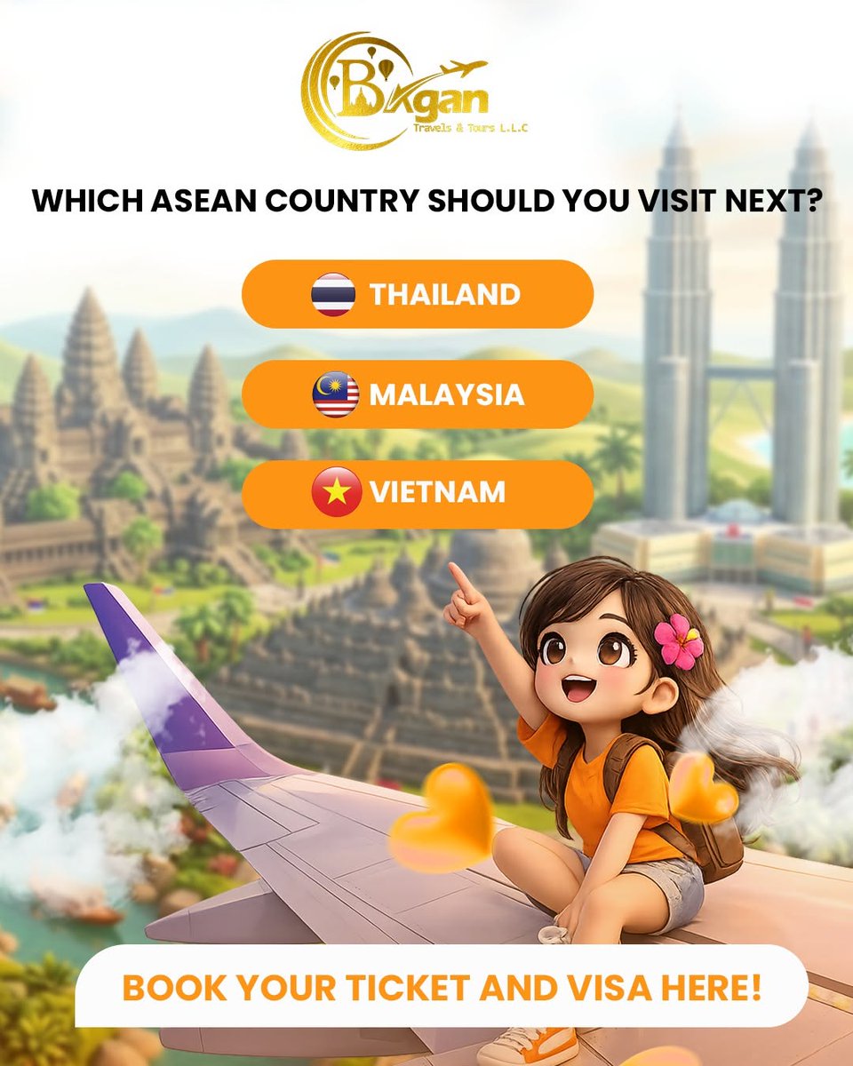 natalienoemi1's tweet photo. Which ASEAN destination is calling your name? Thailand for beaches, nightlife, and culture. Malaysia for cities, cuisine, and landscapes. Vietnam for scenery, food, and adventure. Tell us: Thailand, Malaysia, or Vietnam? https://t.co/PKFzBaBc7A