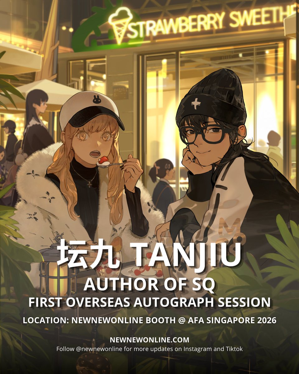 animefestasia's tweet photo. #AFASG26 Meet Tanjiu (坛九), creator of the award-winning manga SQ, at her FIRST EVER overseas autograph session! 📚

Catch her at the newnewonline booth during AFA SG26 (27-29 Nov). Don't miss it!

🎟️ https://t.co/9S7dqcfFUw

#AnimeFestivalAsia #Tanjiu #SQ https://t.co/qm1GMfuDqO