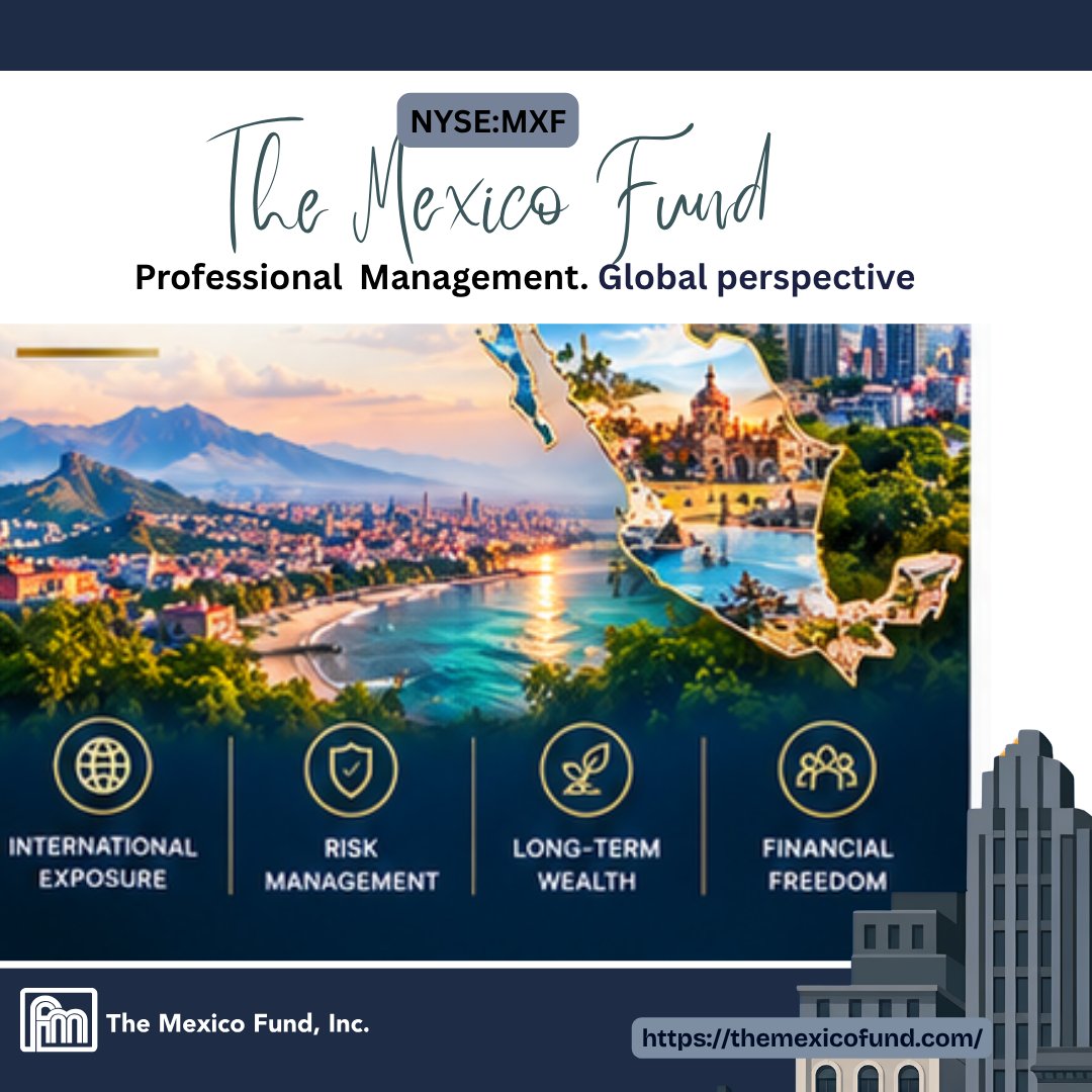 CEFNetwork's tweet photo. Let your money work as hard as you do.😇

Learn more: https://t.co/M7nnvm3eXG

#MXF #MexicoFund #ClosedEndFund #EmergingMarkets #LatinAmericaInvesting #GlobalMarkets #LongTermGrowth #CEF #DividendInvesting #CapitalAppreciation #PortfolioStrategy https://t.co/xVgXmvhR9k