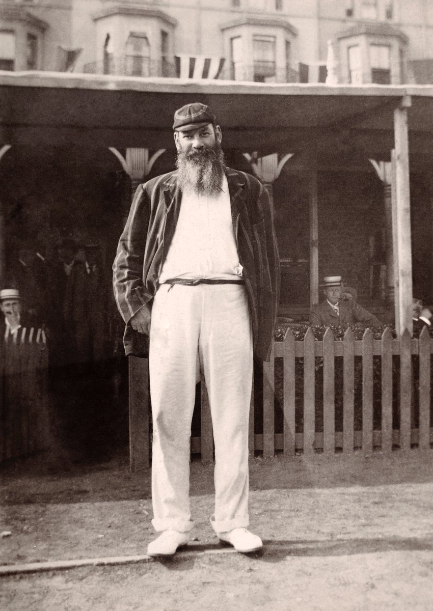 graynics's tweet photo. WG Grace: Gray-Nicolls Hall of Fame 2026. 

Grace's career spanned 870 first class matches with over 50,000 runs. 

For many of those he used Nicolls bats, and his golden summer of 1894 with this bat in particular. 

Our CEO Richard Gray recently re-united the historic letter sent  by WG Grace to LJ Nicolls praising his 1894 bat with the bat itself, held by the Gloucestershire County Cricket Club Museum and its chair Wendy Body.