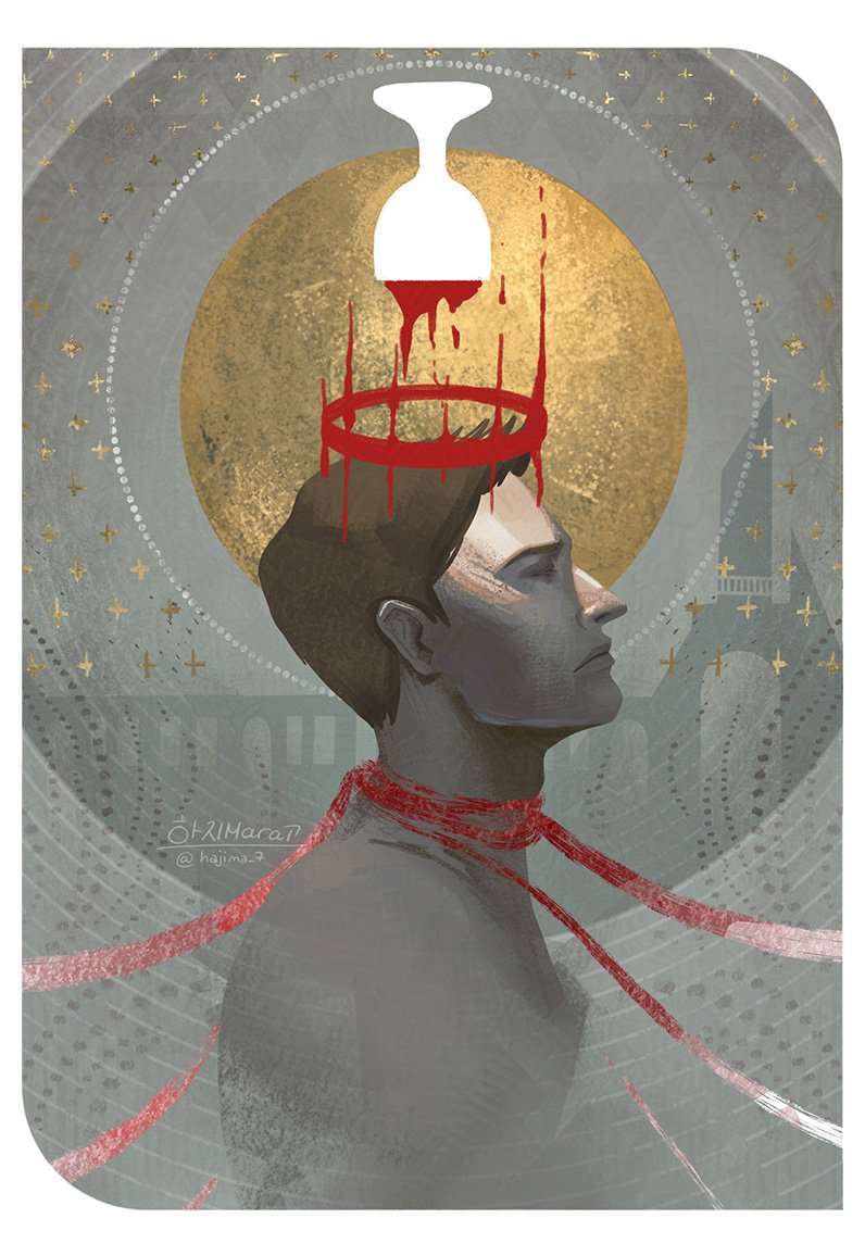 hajima_7's tweet photo. dragon age train...tarot style literally rewired my brain 💜 https://t.co/Tb6GP7I4eS