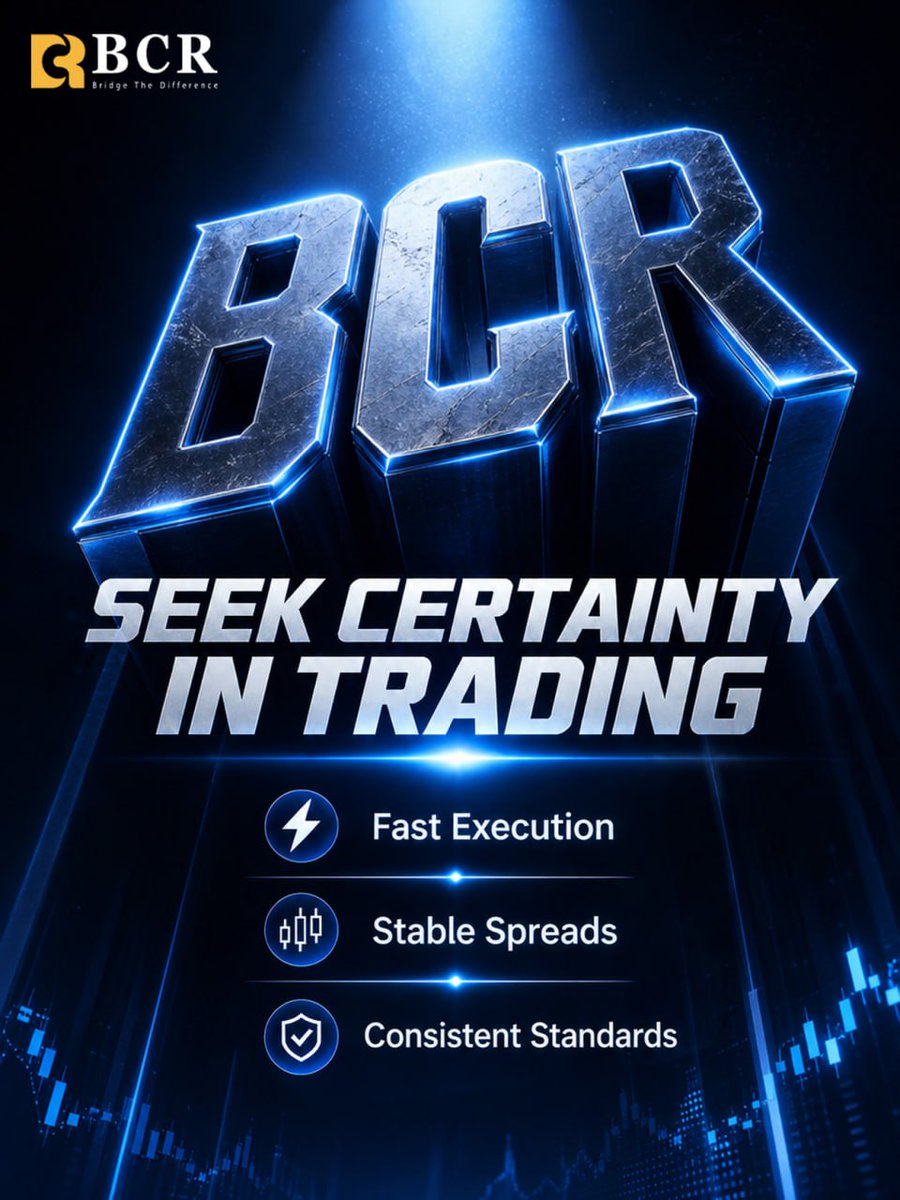 bcrmarketnews's tweet photo. Seek Certainty
Seek certainty in trading. Fast execution. Stable spreads. Consistent standards. Trade with BCR ⚡

#thebcr #bcrTrading #bcrGlobal