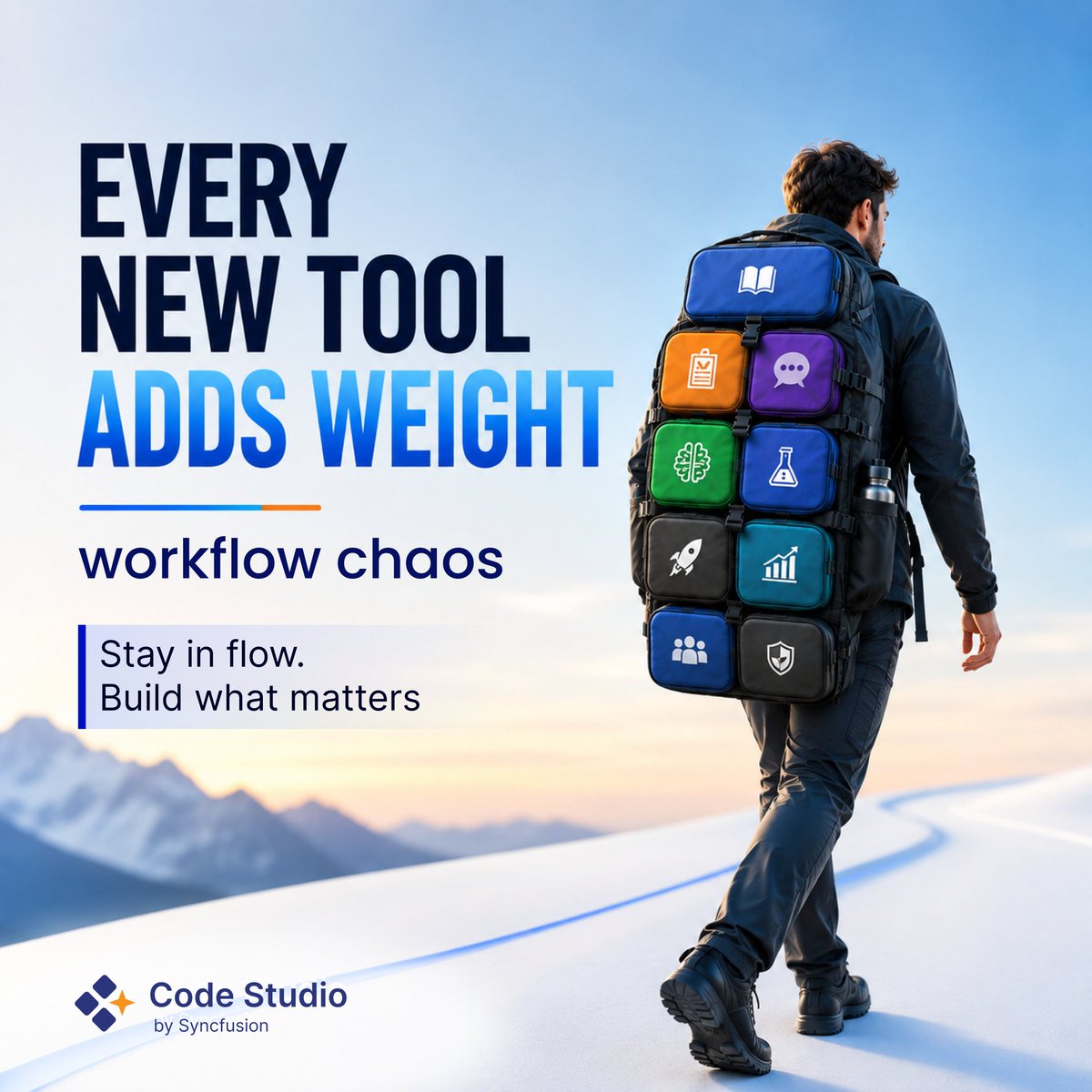 CodeStudioSF's tweet photo. 🚀 Every new tool adds capability. But disconnected workflows can add complexity.

Docs. Tickets. Testing. Monitoring. Collaboration. AI.

Code Studio lets developers bring relevant files, folders, problems, symbols, and tool outputs directly into AI chat.

Less time gathering context. More time building.

👉 Explore Code Studio:
https://t.co/8kTgIjVHKn

#SoftwareDevelopment #DeveloperExperience #AIForDevelopers #CodeStudio #Syncfusion