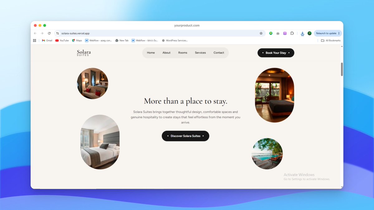 drizzz_design's tweet photo. Just wrapped up a hotel and resort website designed to make booking a stay simple and seamless.

From exploring rooms and amenities to checking availability and making reservations, guests can do it all in one place.

#WebDesign #WebDevelopment #HotelWebsite #Hospitality #drizzz https://t.co/efLXYm4Evj