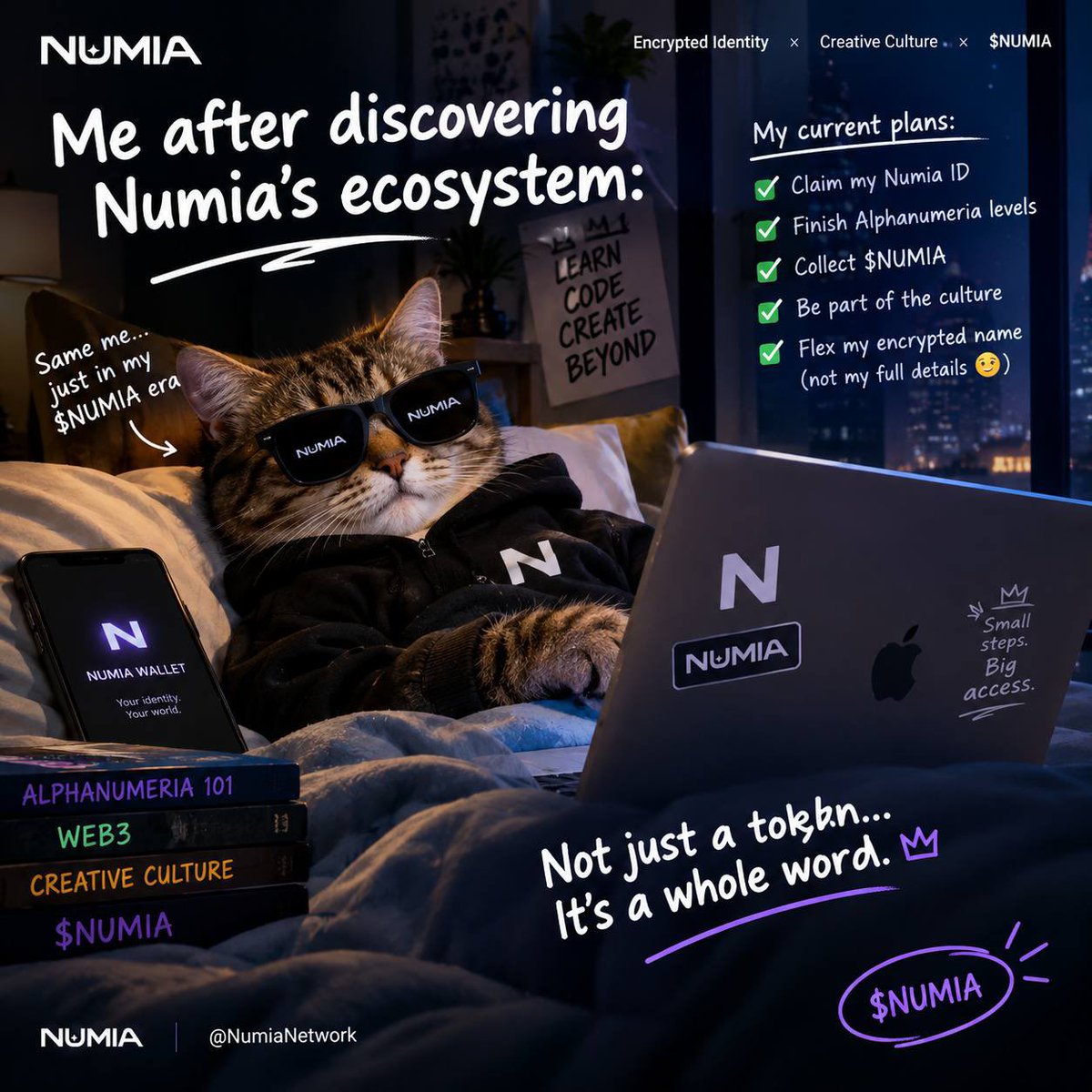 Amazindesigns88's tweet photo. Me after discovering $NUMIA 😭🔐

Claim my Numia ID, learn Alphanumeria, and enter the ecosystem. Man’s got plans 😂🚀

#Numia $NUMIA https://t.co/VzZtADkCUO