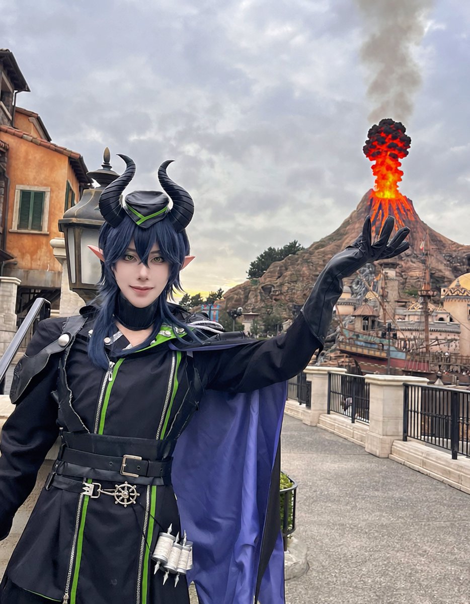 ojigi_chandayo's tweet photo. 噴火させてやったぞ　　

#Dハロツイステ
#Dハロ仮装2026 https://t.co/pxIUyO5zDd