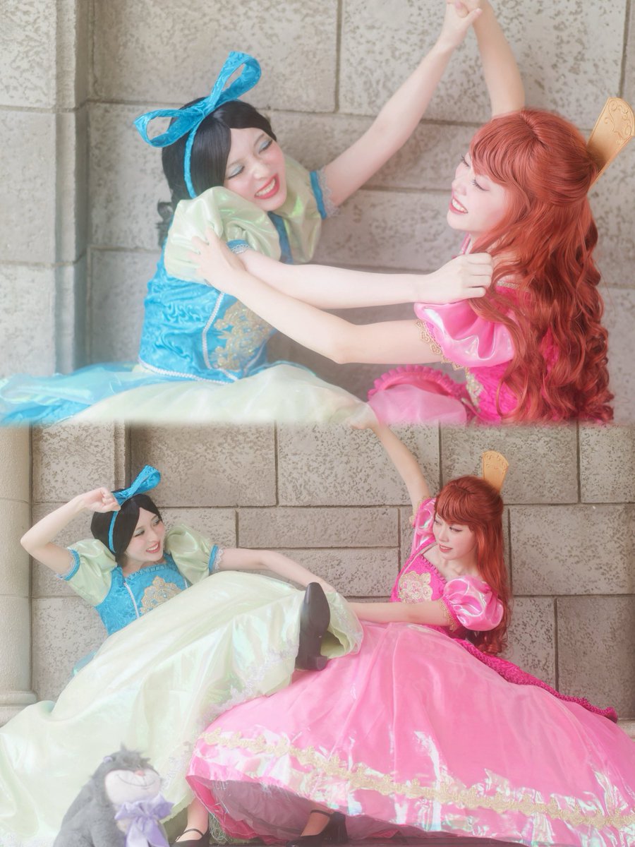 momo_2_2d's tweet photo. 𝐂𝐈𝐍𝐃𝐄𝐑𝐄𝐋𝐋𝐀💎 Drizella &amp; Anastasia 

　　冗談じゃないわ❕
　　　　　　あんたこそ何よ❕❕

 #Dハロ仮装2026  #Dハロ仮装
 photo.@jaco64520951 https://t.co/cOvHXZdA04