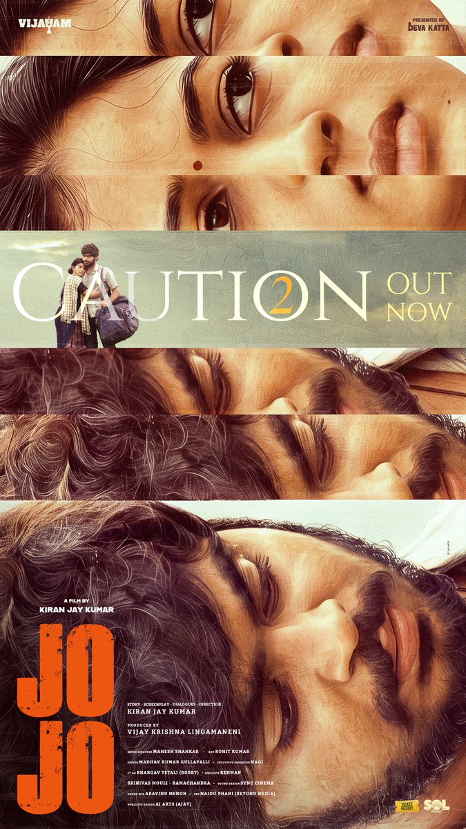 aishu_dil's tweet photo. Absolutely loved this raw, rustic and funny glimpse! ❤️🔥
Happy to unveil #JoJoCaution 2 for this super talented team. Wishing presenter @devakatta garu, director @ursleokiran, Producer @Vijaykrishnalin and the entire cast and crew a massive success with this crazy rom-dram-com! ✨🎬
▶️ https://t.co/fOl6LuEesO
#JoJo #KrishnaKamal #MaahiSri @gullapallikumar #PhanindraDevarapalli @VijayamCompany @SolMusicTelugu