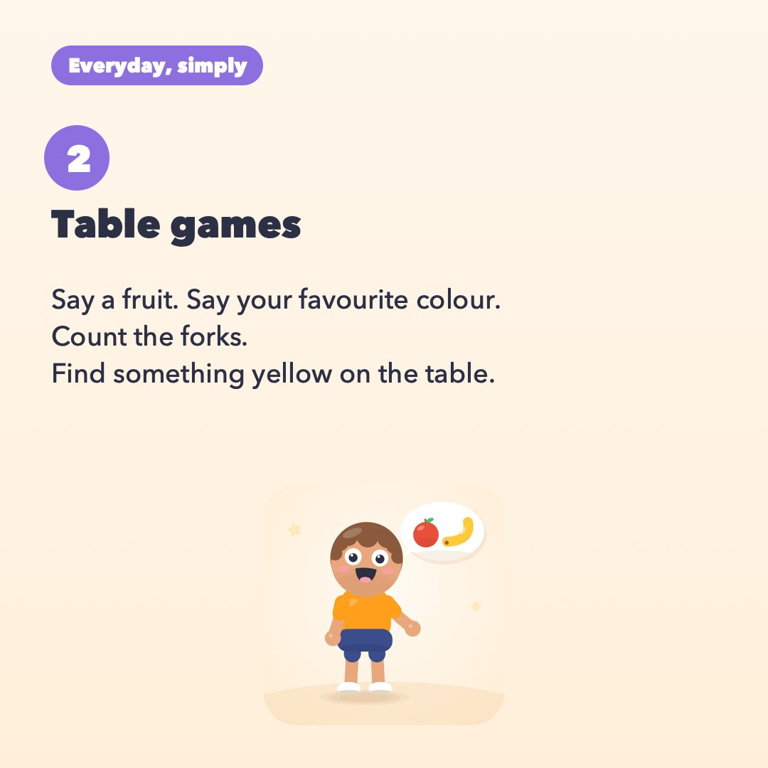 playReflexa's tweet photo. The 20-minute restaurant hole. Reflexa’s say and face tasks work on a chair: “say a fruit”, “make an angry face”, “wink”. It stops when the food arrives. #Reflexa #ToddlerLife https://t.co/rTecIgIuV5