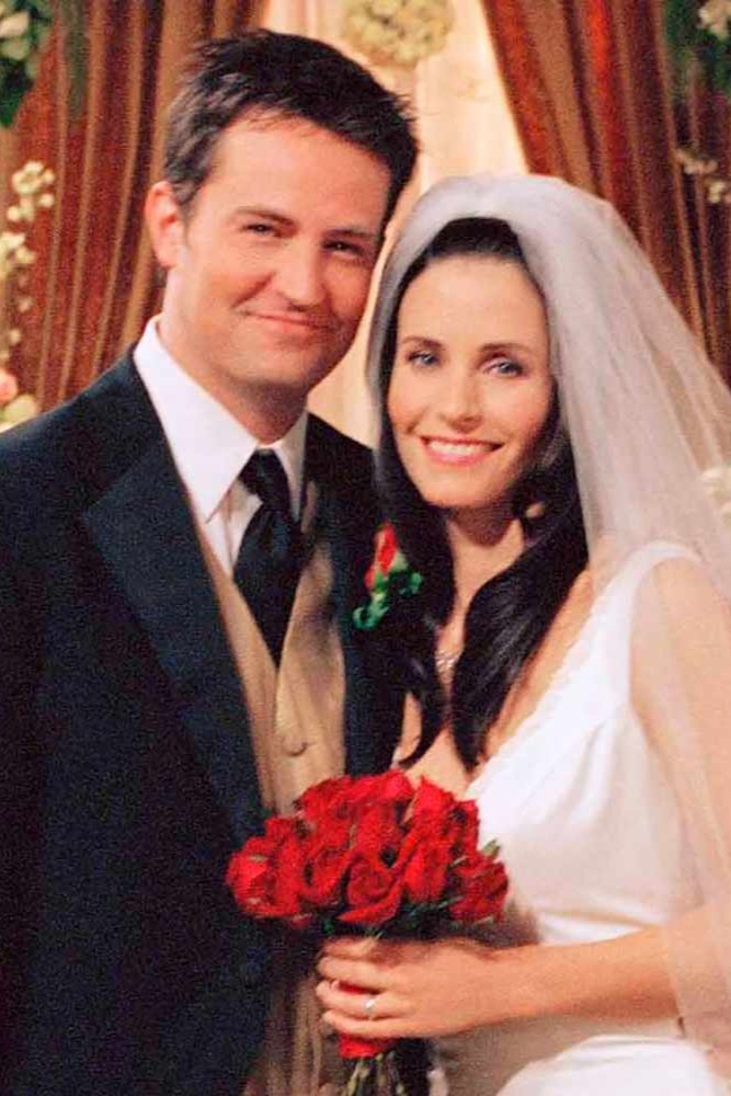 sitcomcrave's tweet photo. Matthew Perry's sister Mia Perry Bowick says watching him marry Courteney Cox's Monica in the Season 7 finale of 'Friends' was "bittersweet" because the family didn't know if he'd ever get to have a wedding in real life, due to his struggles with addiction  

"We all knew how serious his substance use disorder was, so there was this sense of, 'Who knows what's going to happen?' [...] Watching that wedding, we all knew he wanted that in life. He wanted a partner, he wanted kids," Mia Perry Bowick says.  

(via EW)
