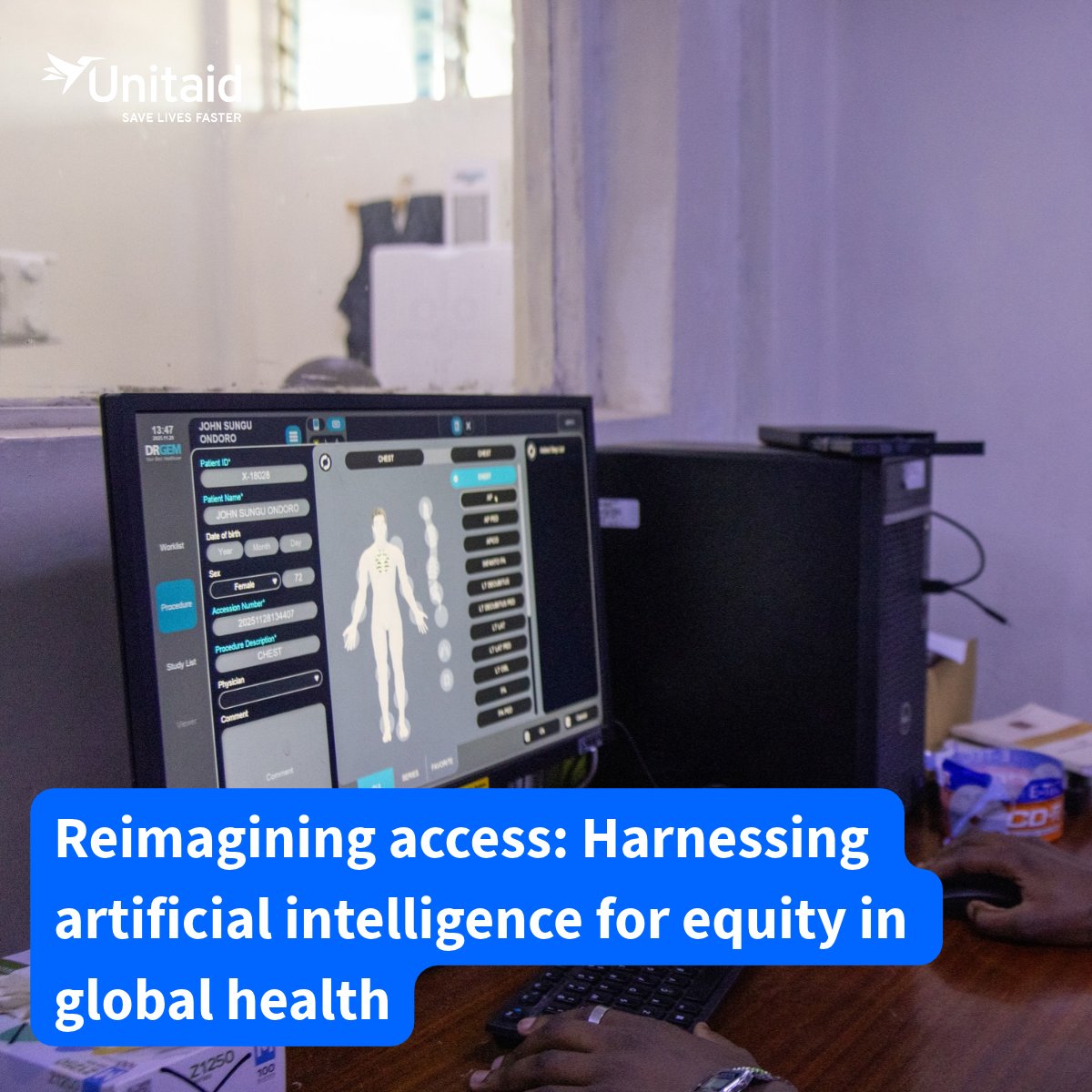 UNITAID's tweet photo. #AI could close the global health gap. Or widen it.

Our new publication explores how to make AI more equitable and turn innovation into access.

Read more: https://t.co/hZj9OAUbHo https://t.co/cyIb2cdvjt