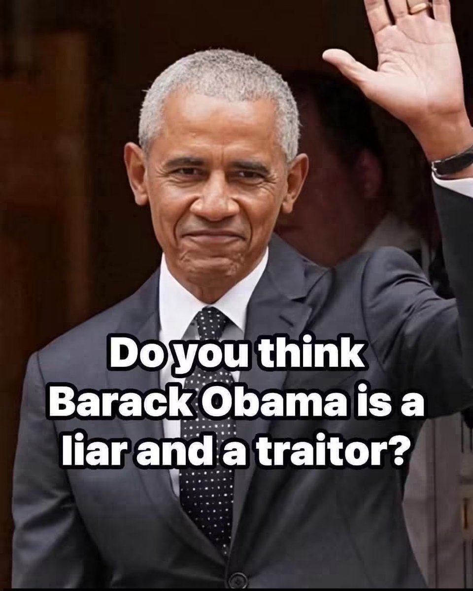 Cloakedleakes's tweet photo. POLL:
Do you think Barack Obama is a liar and a traitor?

Yes or No https://t.co/LEJwERoUHB