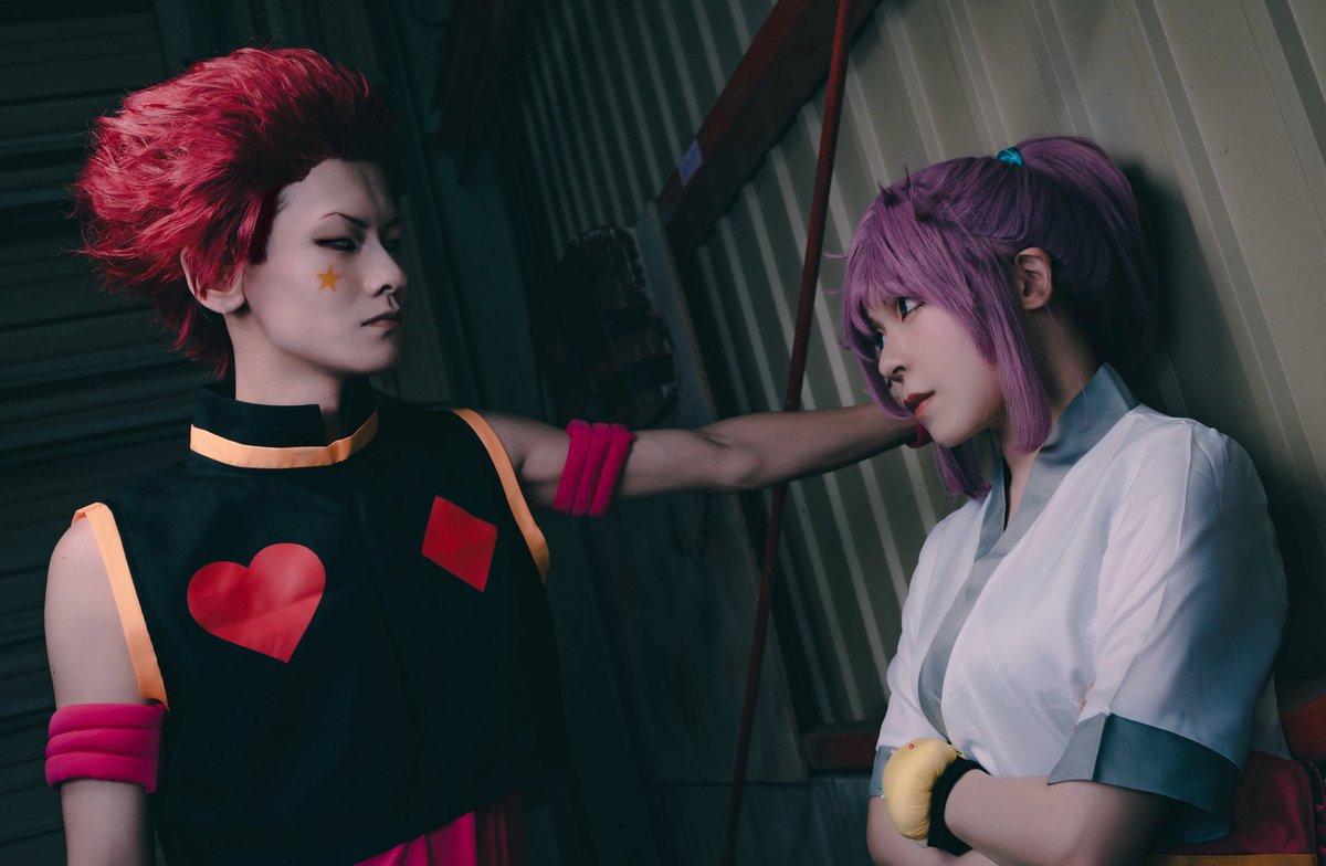 ibuki_no_natsu's tweet photo. ※Cos
  【 HUNTERHUNTER
                〜マチ＆ヒソカ〜 】
───────────────
🃏 「もしかして、待たせてしまったのかな?」
🪡「メッセージの変更…」
───────────────
 #廃墟を踏みしめて1011  #HUNTERHUNTER  #幻影旅団 
ヒソカ@shougo_0508  
📸@highball_man https://t.co/5utGuM2C6T