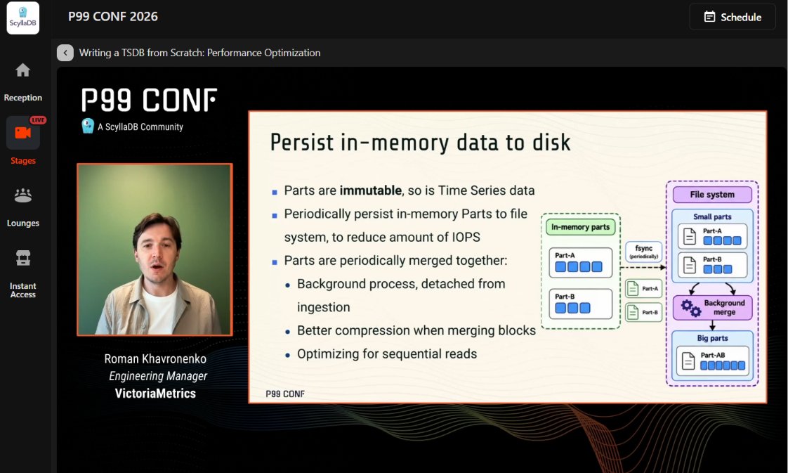 Md_mudasser's tweet photo. Building a fast time-series database is about more than ingesting data. It’s about how efficiently you store, filter and process it.

@hagen1778 highlights smart data layouts, efficient reads and performance optimization.

@P99CONF @ScyllaDB #ScyllaDB #P99CONF https://t.co/uVlzAhr9Md