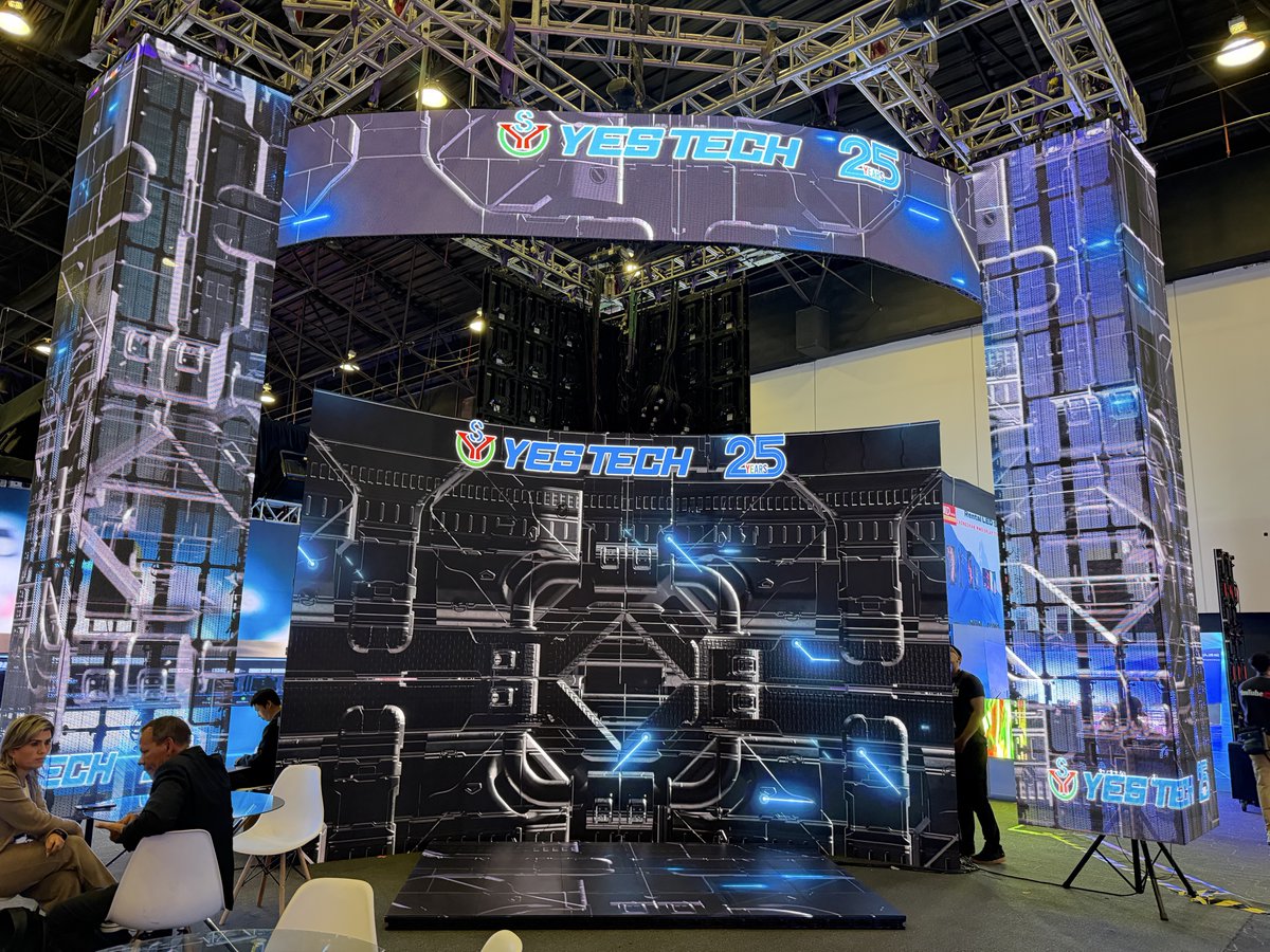 YESTECH_LED's tweet photo. Day 1 at InfoComm México 2026 , YES TECH booth is buzzing with conversations and new connections.We're excited to showcase our rental LED display solutions, exchange ideas with industry professionals, and explore new possibilities for live events and creative stage design. https://t.co/Epj803VjJQ