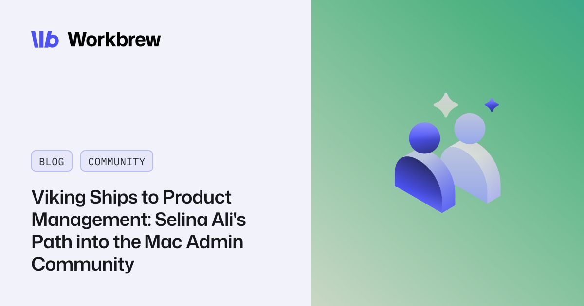 Workbrew_'s tweet photo. From Viking wrecks to Tier 1 tickets to product roadmaps, nobody plans a career path like this. Get to know Selina Ali's path into the Mac Admin community: https://t.co/gfaa2fTKQO https://t.co/zdH8LqxhvB