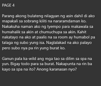 AlterOfan83223's tweet photo. Malakas pala umungol ang mga parokyano ng bagong Japanese spa sa Shaw dahil pwede nilang pagpyestahan kahit sino.

Pages 1-4
Sender: Shocked Spa goer

#ConfessionOfanAlter1102
#Spa #saunagay #sauna https://t.co/uY8cK7cHoD