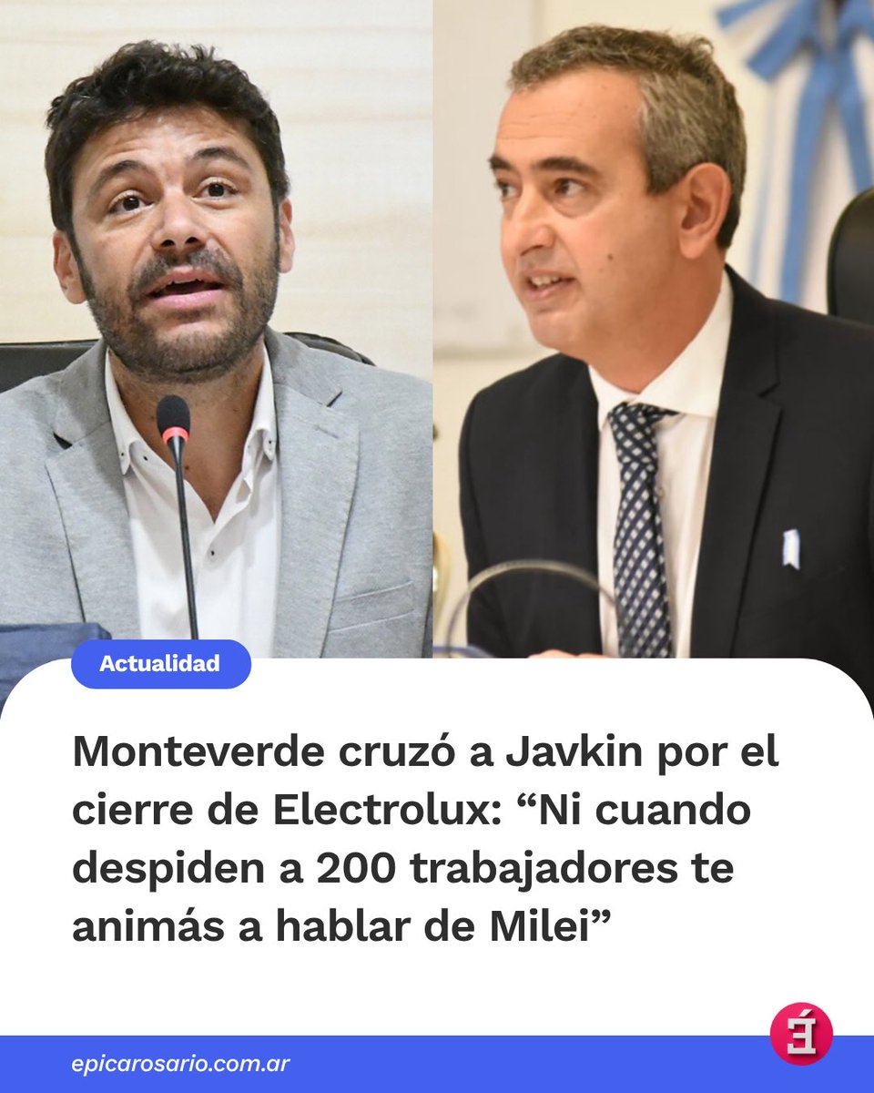 epicaOK's tweet photo. El concejal de Ciudad Futura cuestionó al intendente por su respuesta ante el cierre definitivo de la fábrica, que dejará a 200 trabajadores sin empleo. Le reclamó medidas para defender a la industria local y asistir a las familias endeudadas. Javkin respondió: “La gente es buena, no tonta. Y punto”.

https://t.co/MZDXNhOUBo